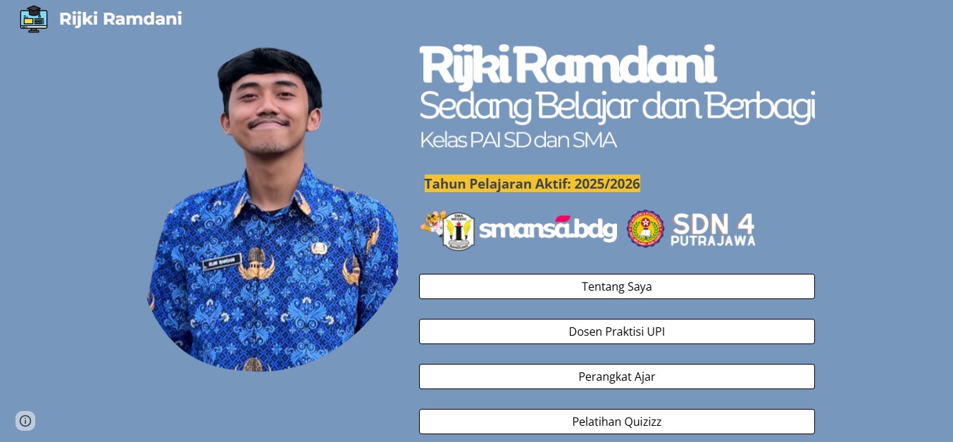 Halaman Google Sites Administrasi Guru